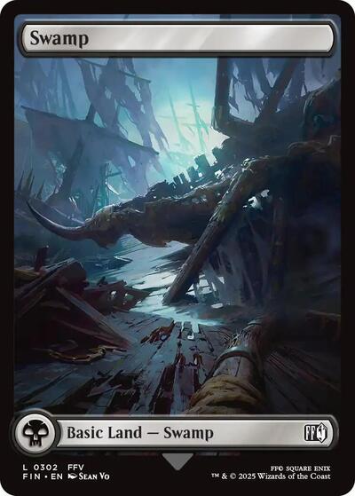 2025 Magic: The Gathering: FINAL FANTASY (FIN) - Swamp 0302 (#302, Land) (, Near Mint)