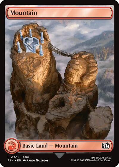 2025 Magic: The Gathering: FINAL FANTASY (FIN) - Mountain 0304 (#304, Land) (, Near Mint)