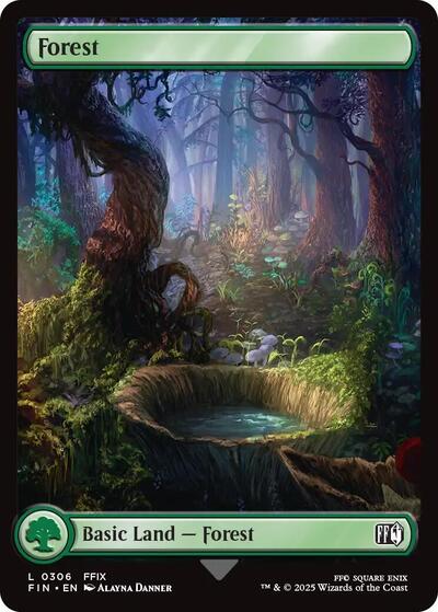 2025 Magic: The Gathering: FINAL FANTASY (FIN) - Forest 0306 (#306, Land) (, Near Mint)