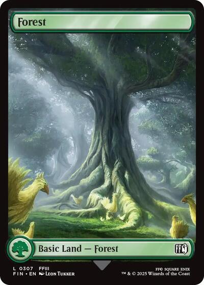 2025 Magic: The Gathering: FINAL FANTASY (FIN) - Forest 0307 (#307, Land)