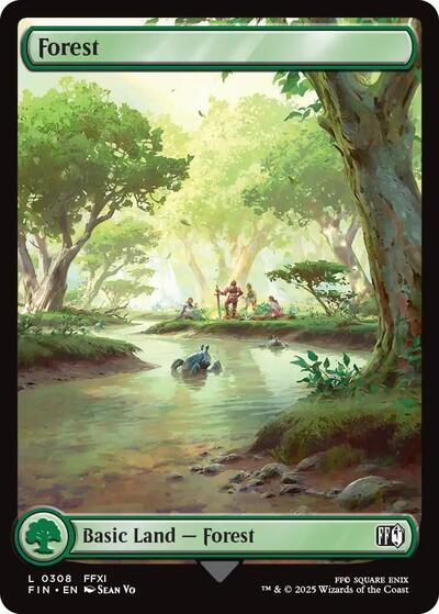 2025 Magic: The Gathering: FINAL FANTASY (FIN) - Forest 0308 (#308, Land) (, Near Mint)