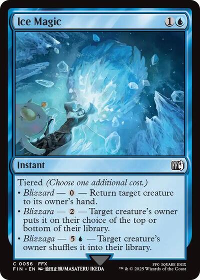 2025 Magic: The Gathering: FINAL FANTASY (FIN) - Ice Magic (#56, Common) (, Near Mint)