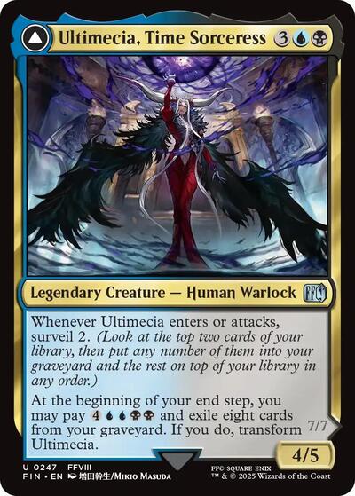 2025 Magic: The Gathering: FINAL FANTASY (FIN) - Ultimecia Time Sorceress (#247, Uncommon) (, Near Mint)