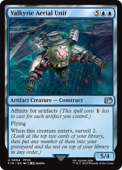 2025 Magic: The Gathering: FINAL FANTASY (FIN) - Valkyrie Aerial Unit (#84, Uncommon) (, Near Mint)