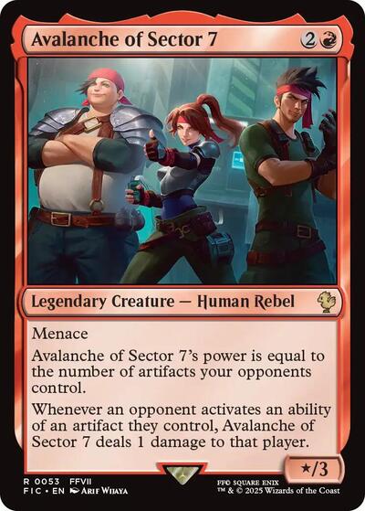 2025 Magic: The Gathering: Commander: FINAL FANTASY (FIC) - Avalanche of Sector 7 (#53, Rare) (, Near Mint)