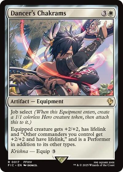 2025 Magic: The Gathering: Commander: FINAL FANTASY (FIC) - Dancers Chakrams (#17, Rare) (, Near Mint)