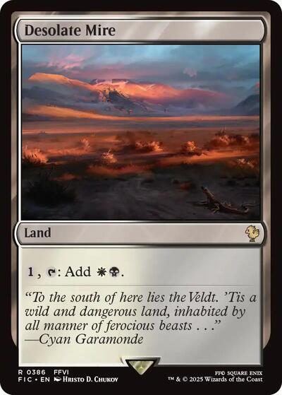 2025 Magic: The Gathering: Commander: FINAL FANTASY (FIC) - Desolate Mire (#386, Rare) (, Near Mint)