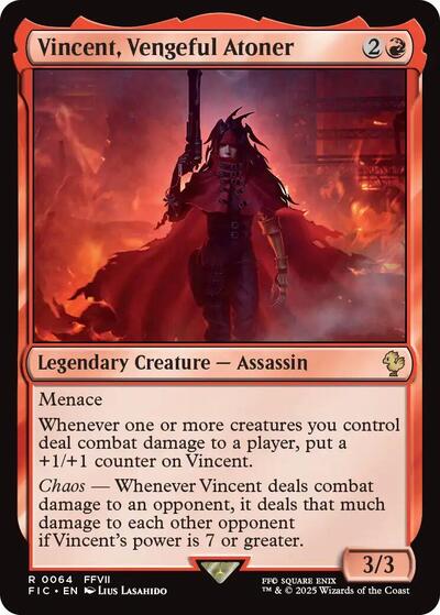 2025 Magic: The Gathering: Commander: FINAL FANTASY (FIC) - Vincent Vengeful Atoner (#64, Rare) (, Near Mint)
