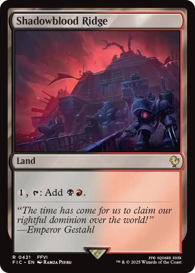2025 Magic: The Gathering: Commander: FINAL FANTASY (FIC) - Shadowblood Ridge (#421, Rare) (, Near Mint)