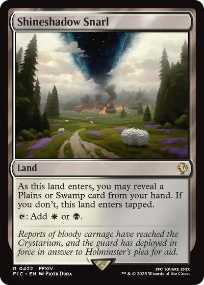 2025 Magic: The Gathering: Commander: FINAL FANTASY (FIC) - Shineshadow Snarl (#422, Rare) (, Near Mint)