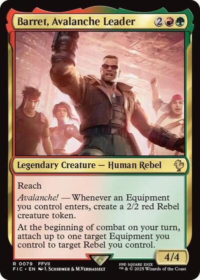 2025 Magic: The Gathering: Commander: FINAL FANTASY (FIC) - Barret Avalanche Leader (#79, Rare) (, Near Mint)