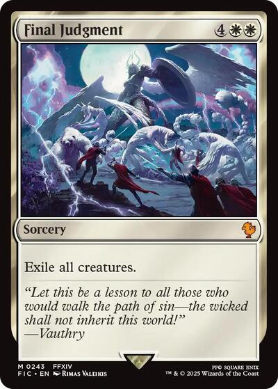 2025 Magic: The Gathering: Commander: FINAL FANTASY (FIC) - Final Judgment (#243, Mythic Rare) (, Near Mint)