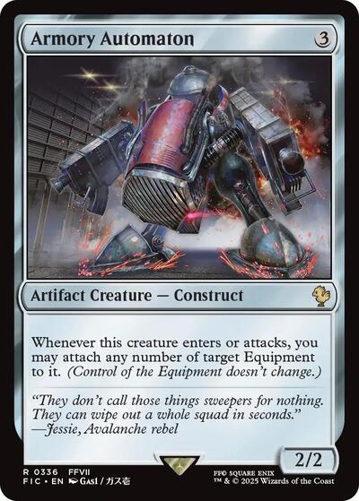 2025 Magic: The Gathering: Commander: FINAL FANTASY (FIC) - Armory Automaton (#336, Rare) (, Near Mint)