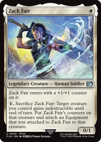 2025 Magic: The Gathering: FINAL FANTASY (FIN) - Zack Fair (#45, Uncommon) (, Near Mint)