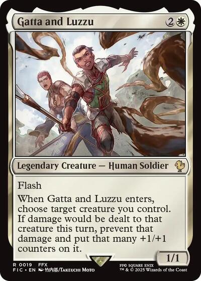 2025 Magic: The Gathering: Commander: FINAL FANTASY (FIC) - Gatta and Luzzu (#19, Rare) (, Near Mint)