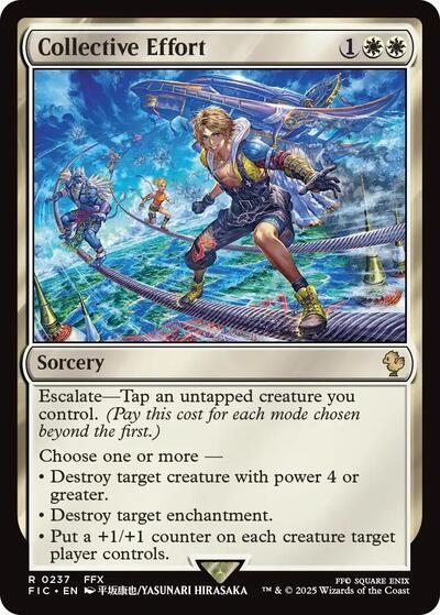 2025 Magic: The Gathering: Commander: FINAL FANTASY (FIC) - Collective Effort (#237, Rare) (, Near Mint)