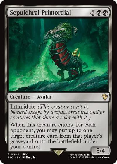 2025 Magic: The Gathering: Commander: FINAL FANTASY (FIC) - Sepulchral Primordial (#284, Rare) (, Near Mint)