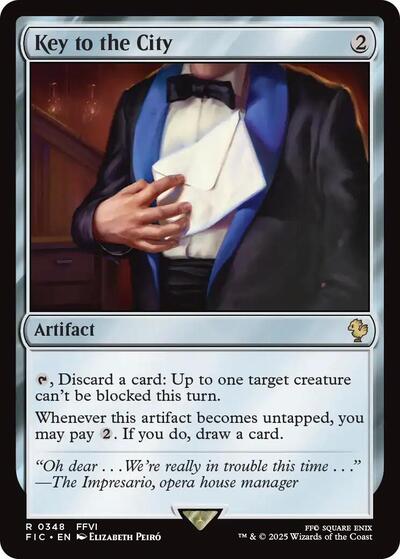 2025 Magic: The Gathering: Commander: FINAL FANTASY (FIC) - Key to the City (#348, Rare) (, Near Mint)
