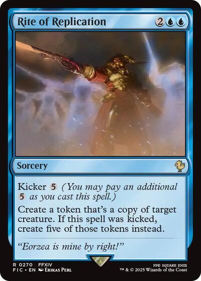 2025 Magic: The Gathering: Commander: FINAL FANTASY (FIC) - Rite of Replication (#270, Rare) (, Near Mint)