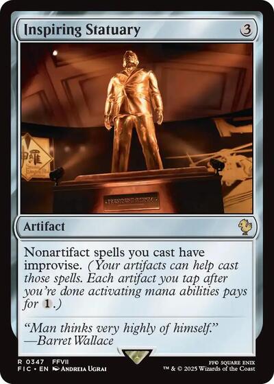 2025 Magic: The Gathering: Commander: FINAL FANTASY (FIC) - Inspiring Statuary (#347, Rare) (, Near Mint)