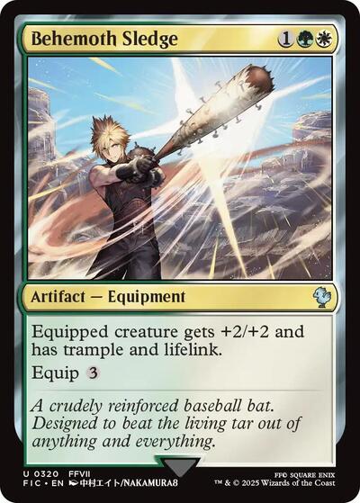 2025 Magic: The Gathering: Commander: FINAL FANTASY (FIC) - Behemoth Sledge (#320, Uncommon) (, Near Mint)
