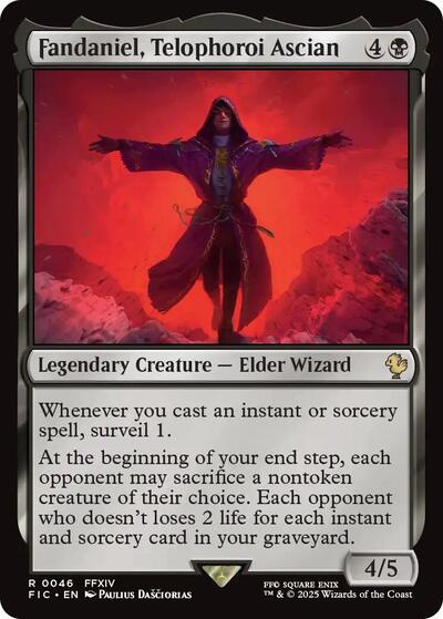 2025 Magic: The Gathering: Commander: FINAL FANTASY (FIC) - Fandaniel Telophoroi Ascian (#46, Rare) (, Near Mint)