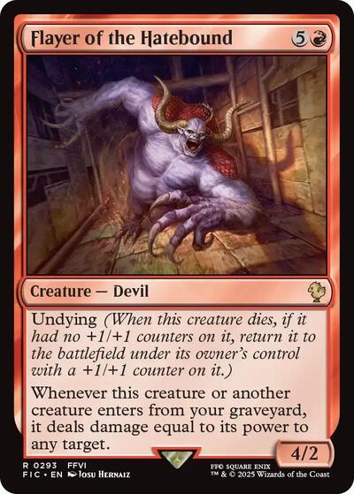 2025 Magic: The Gathering: Commander: FINAL FANTASY (FIC) - Flayer of the Hatebound (#293, Rare) (, Near Mint)