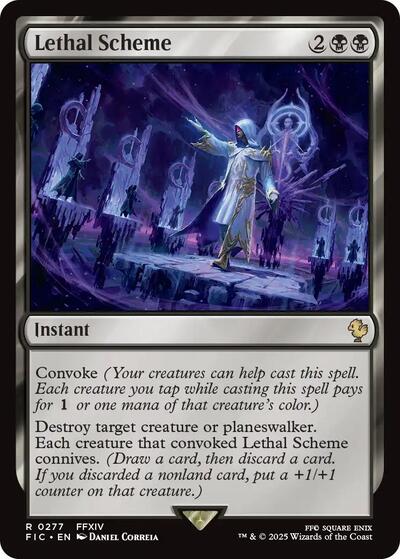 2025 Magic: The Gathering: Commander: FINAL FANTASY (FIC) - Lethal Scheme (#277, Rare) (, Near Mint)
