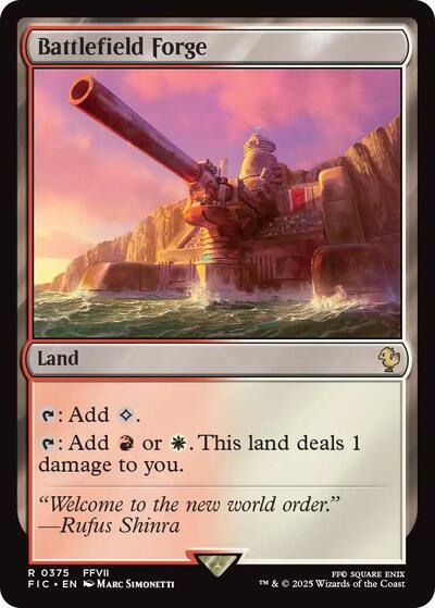 2025 Magic: The Gathering: Commander: FINAL FANTASY (FIC) - Battlefield Forge (#375, Rare) (, Near Mint)