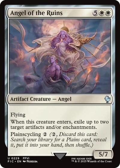 2025 Magic: The Gathering: Commander: FINAL FANTASY (FIC) - Angel of the Ruins (#229, Uncommon) (, Near Mint)