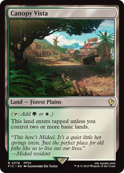 2025 Magic: The Gathering: Commander: FINAL FANTASY (FIC) - Canopy Vista (#378, Rare) (, Near Mint)