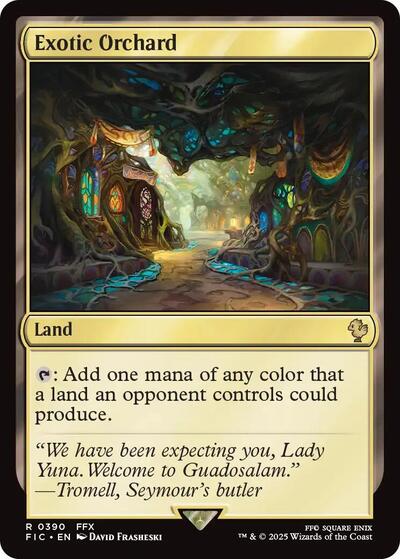 2025 Magic: The Gathering: Commander: FINAL FANTASY (FIC) - Exotic Orchard (#390, Rare) (, Near Mint)