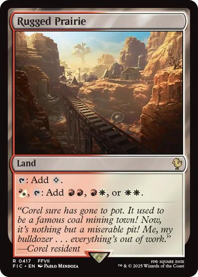 2025 Magic: The Gathering: Commander: FINAL FANTASY (FIC) - Rugged Prairie (#417, Rare) (, Near Mint)
