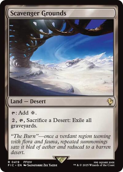 2025 Magic: The Gathering: Commander: FINAL FANTASY (FIC) - Scavenger Grounds (#419, Rare) (, Near Mint)