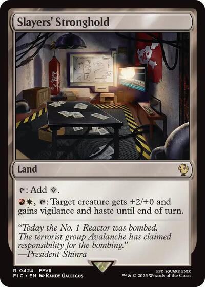 2025 Magic: The Gathering: Commander: FINAL FANTASY (FIC) - Slayers Stronghold (#424, Rare) (, Near Mint)