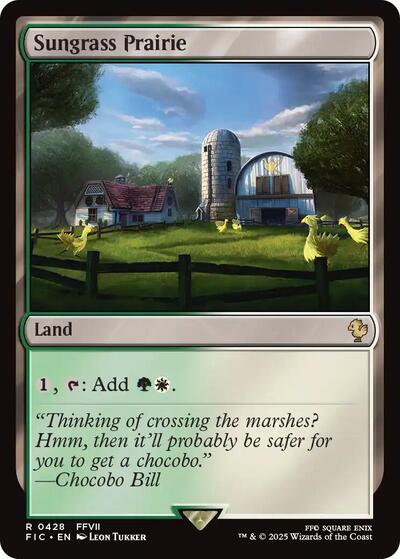 2025 Magic: The Gathering: Commander: FINAL FANTASY (FIC) - Sungrass Prairie (#428, Rare) (, Near Mint)