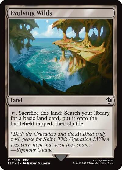 2025 Magic: The Gathering: Commander: FINAL FANTASY (FIC) - Evolving Wilds (#389, Common) (, Near Mint)