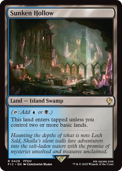 2025 Magic: The Gathering: Commander: FINAL FANTASY (FIC) - Sunken Hollow (#429, Rare) (, Near Mint)
