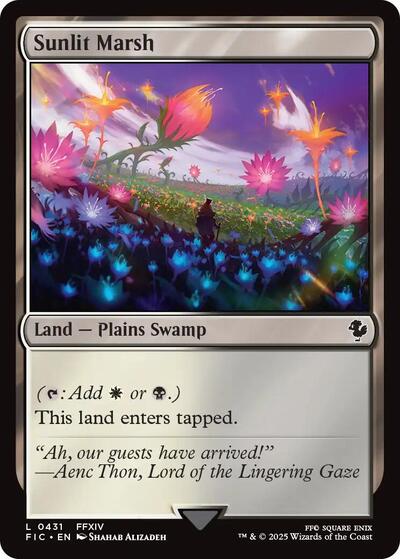 2025 Magic: The Gathering: Commander: FINAL FANTASY (FIC) - Sunlit Marsh (#431, Land) (, Near Mint)