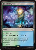 2025 Magic: The Gathering: Commander: FINAL FANTASY (FIC) - Flooded Grove (#393, Rare) (, Near Mint)