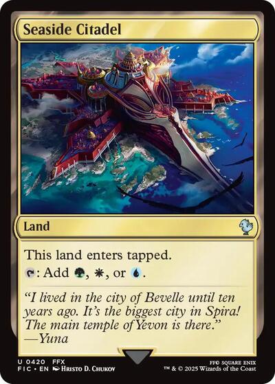 2025 Magic: The Gathering: Commander: FINAL FANTASY (FIC) - Seaside Citadel (#420, Uncommon) (, Near Mint)