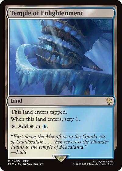 2025 Magic: The Gathering: Commander: FINAL FANTASY (FIC) - Temple of Enlightenment (#435, Rare) (, Near Mint)