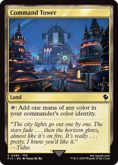 2025 Magic: The Gathering: Commander: FINAL FANTASY (FIC) - Command Tower 0486 (#486, Common) (, Near Mint)
