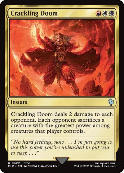 2025 Magic: The Gathering: Commander: FINAL FANTASY (FIC) - Crackling Doom (#322, Uncommon) (, Near Mint)