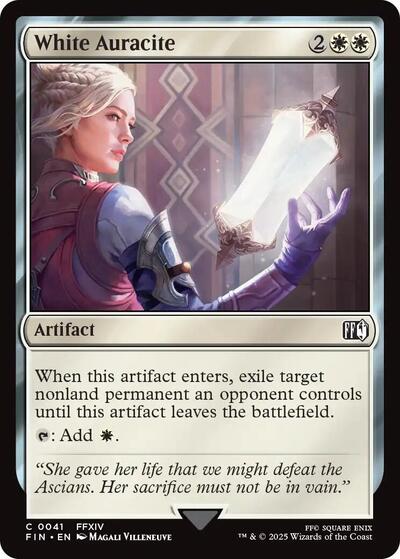 2025 Magic: The Gathering: FINAL FANTASY (FIN) - White Auracite (#41, Common) (, Near Mint)