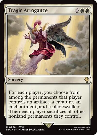 2025 Magic: The Gathering: Commander: FINAL FANTASY (FIC) - Tragic Arrogance (#258, Rare) (, Near Mint)
