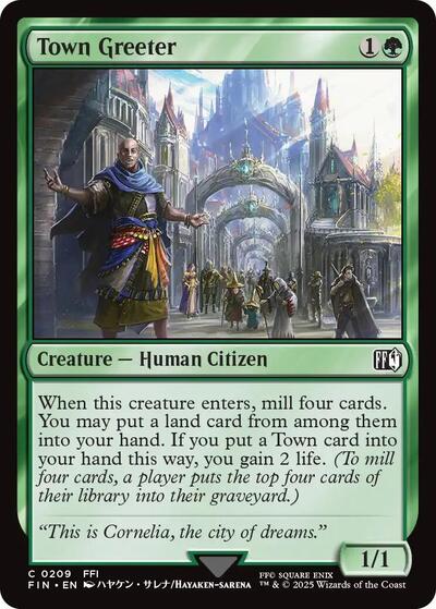 2025 Magic: The Gathering: FINAL FANTASY (FIN) - Town Greeter (#209, Common)