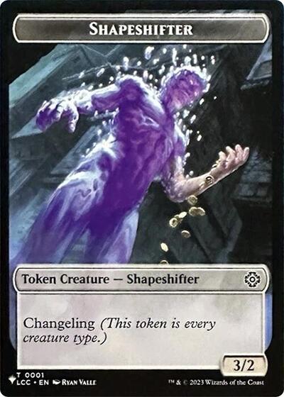 2026 Magic: The Gathering: The List Reprints (LIST) - Shapeshifter // Cat Double-Sided Token (#1 // 11, Token) (, Near Mint)