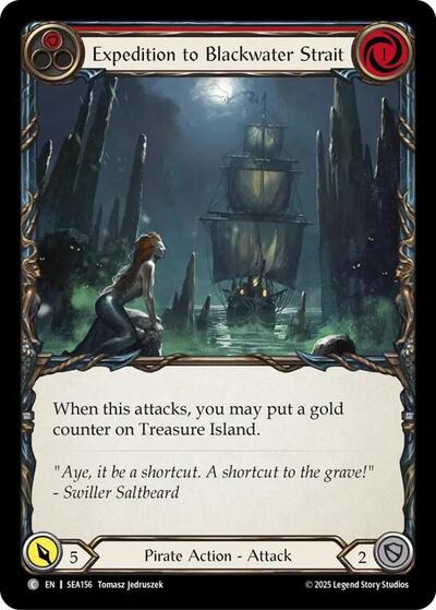 2025 Flesh and Blood TCG: High Seas () - Expedition to Blackwater Strait (#SEA156, Common) (Rainbow Foil, Near Mint)