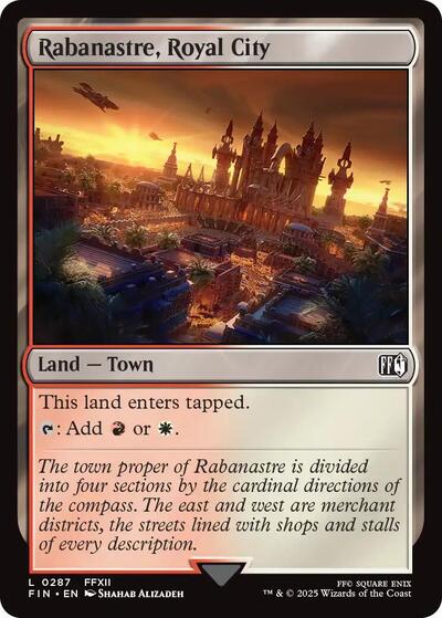 2025 Magic: The Gathering: FINAL FANTASY (FIN) - Rabanastre Royal City (#287, Land) (, Near Mint)